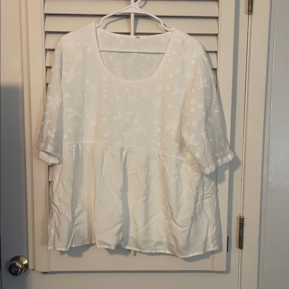 Elegant White Women's Top